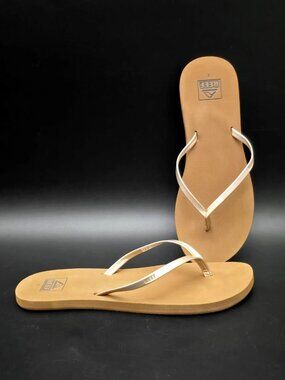 Reef Bliss Nights Water-Friendly Tan/Champagne Sandals Women's Size 8